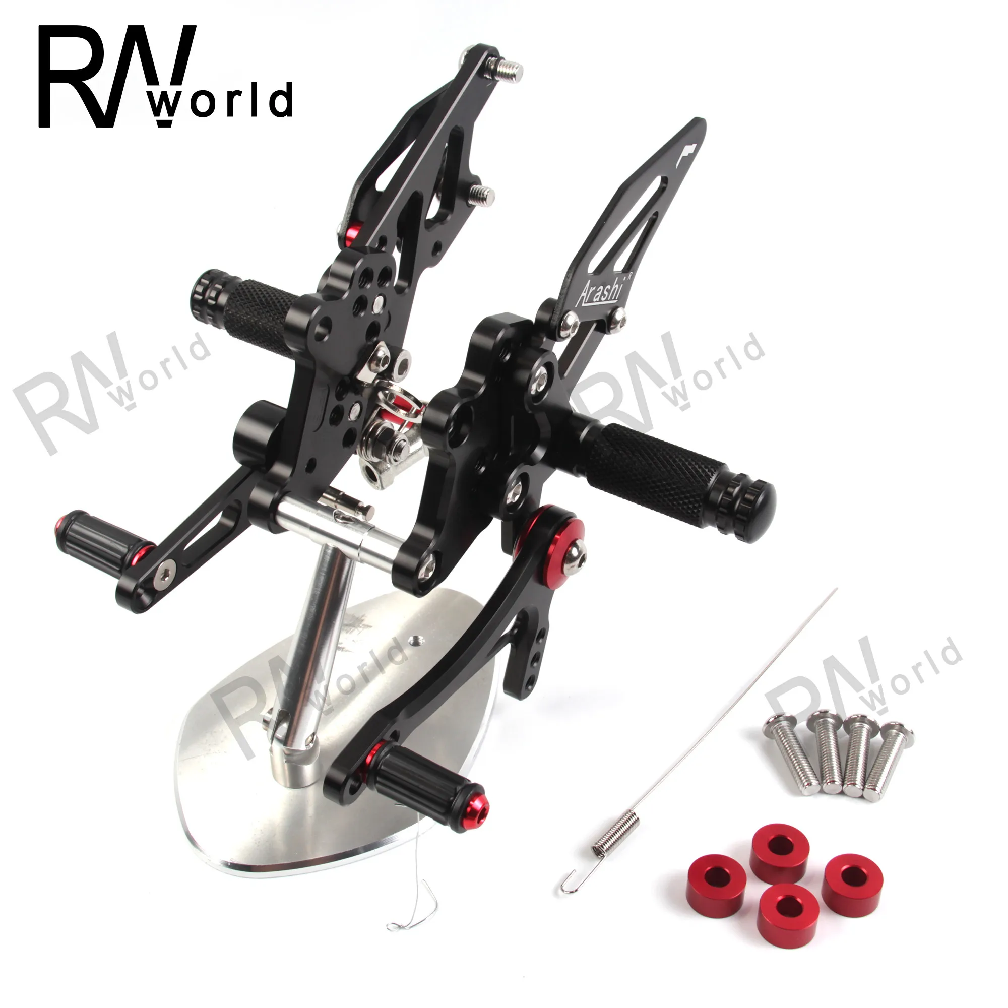 NINJA 300 CNC Adjustable Rearset Rear Rest Footrest Foot Pegs For KAWASAKI NINJA300 EX300A EX300B ABS 2013 2014 2015 2016 2017 | Автомобили