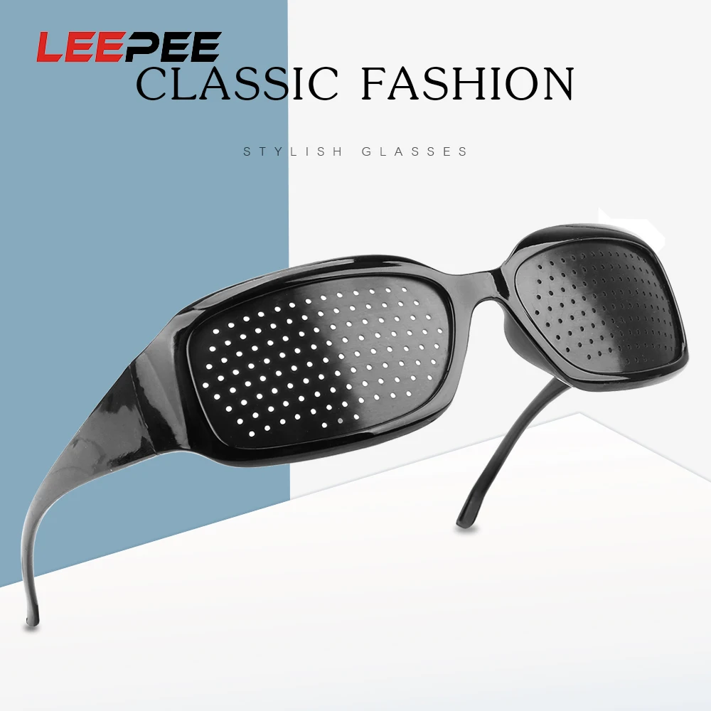 

LEEPEE Anti-fatigue Eye Protection Glasses Pinholes Glasses Eye Exercise Eyeglasses Eyesight Improvement Motorcycle Glasses