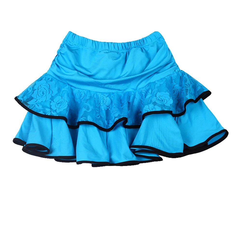 Детская кружевная юбка для латиноамериканской бальной комнаты