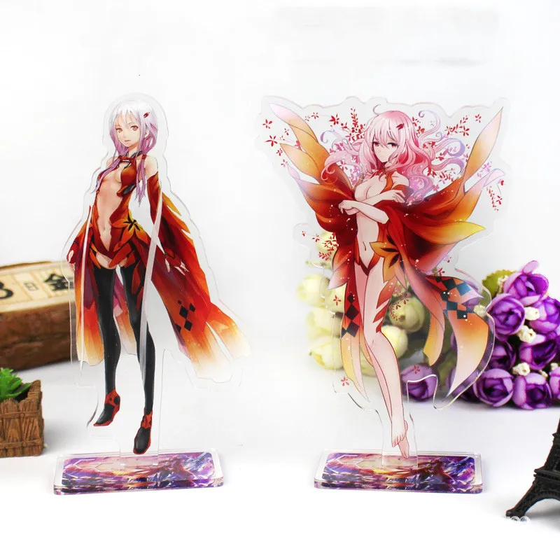 Guilty Crown акриловая модель на подставке игрушки YUZURIHA INORI аниме Рисунок украшение
