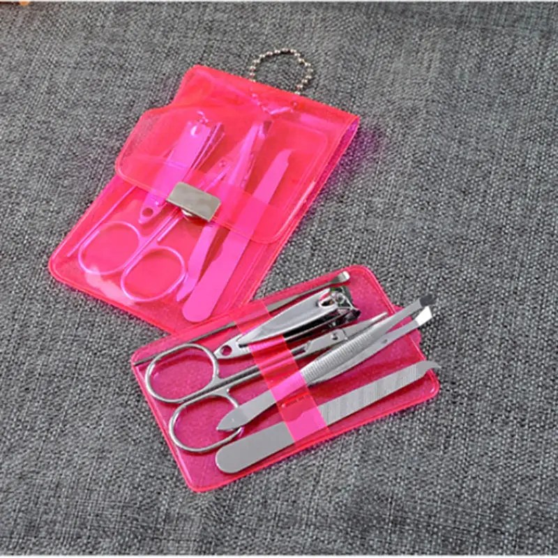 

5pcs/SET Manicure Steel Nail Care Tools Pedicure Scissor Tweezer Knife Ear Pick Utility Nail Clipper Kit Nail Art Equipment
