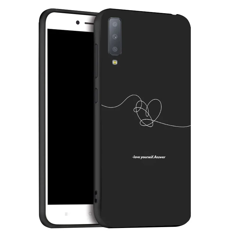 x088 Чехол для samsung A6, A8 Plus, A7, A9, чехол, мягкий, 3D, мультяшный, силиконовый, черный, окрашенный, чехол для телефона, для samsung Galaxy A5, бампер - Цвет: x088