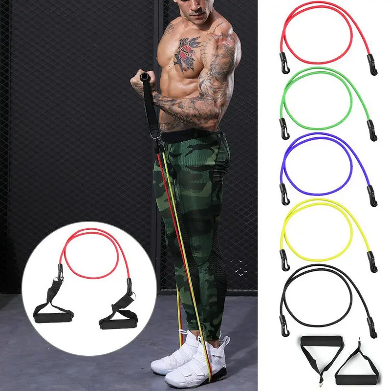 

Resistance Bands Set 12pcs Workout Fintess Exercise Tube Band Door Anchor Ankle Straps Cushioned Handles for Home Gym Accessorie