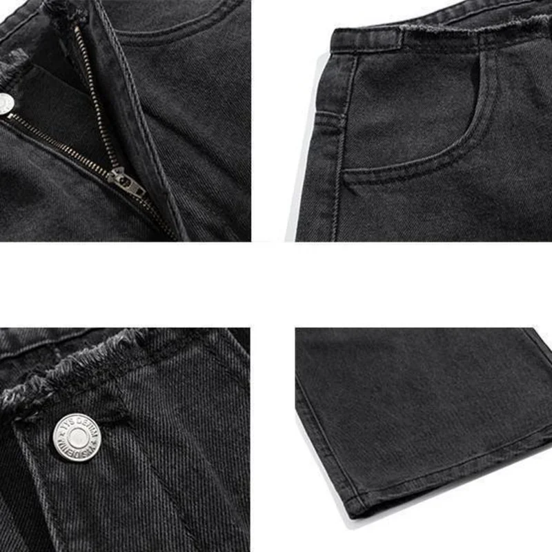 

Jeans Women Ripped Hole Korean Style Retro Chic Popular Streetwear BF Trendy Cool Ulzzang All-match College Female Bottom Spring