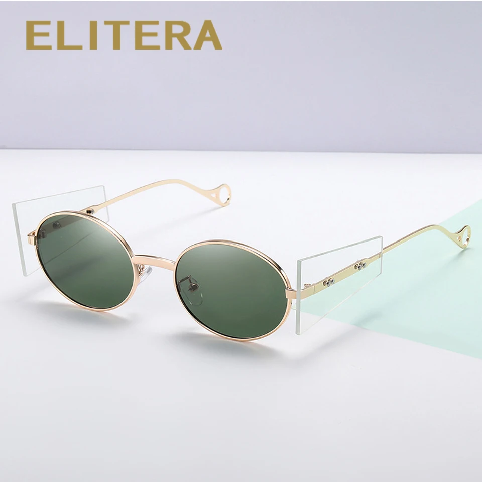 

Солнцезащитные очки женские ELITERA, круглые, металлические