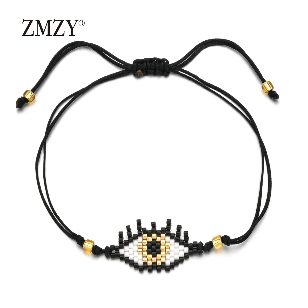 ZMZY кисточка ручной работы браслет Evil Eye для женщин турецкий многоцветный MIYUKI браслет Insta Pulseras богемные Ювелирные изделия Подарки