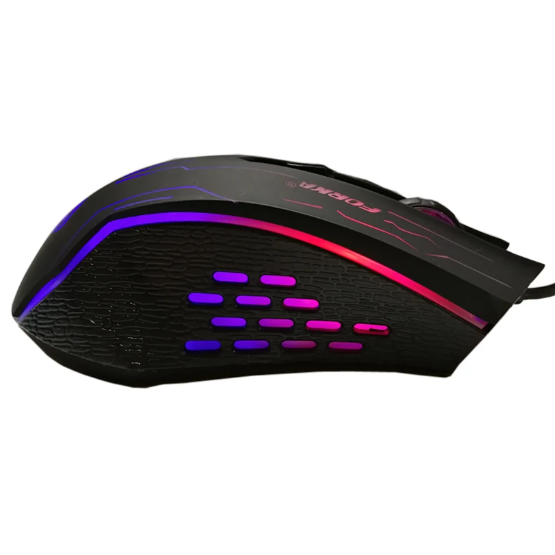 Бесшумная/звуковая Проводная игровая мышь геймерская 6 кнопок 3200DPI USB