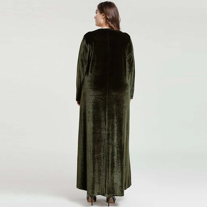 Мусульманское модное женское платье большого размера Дубай арабский Ближний