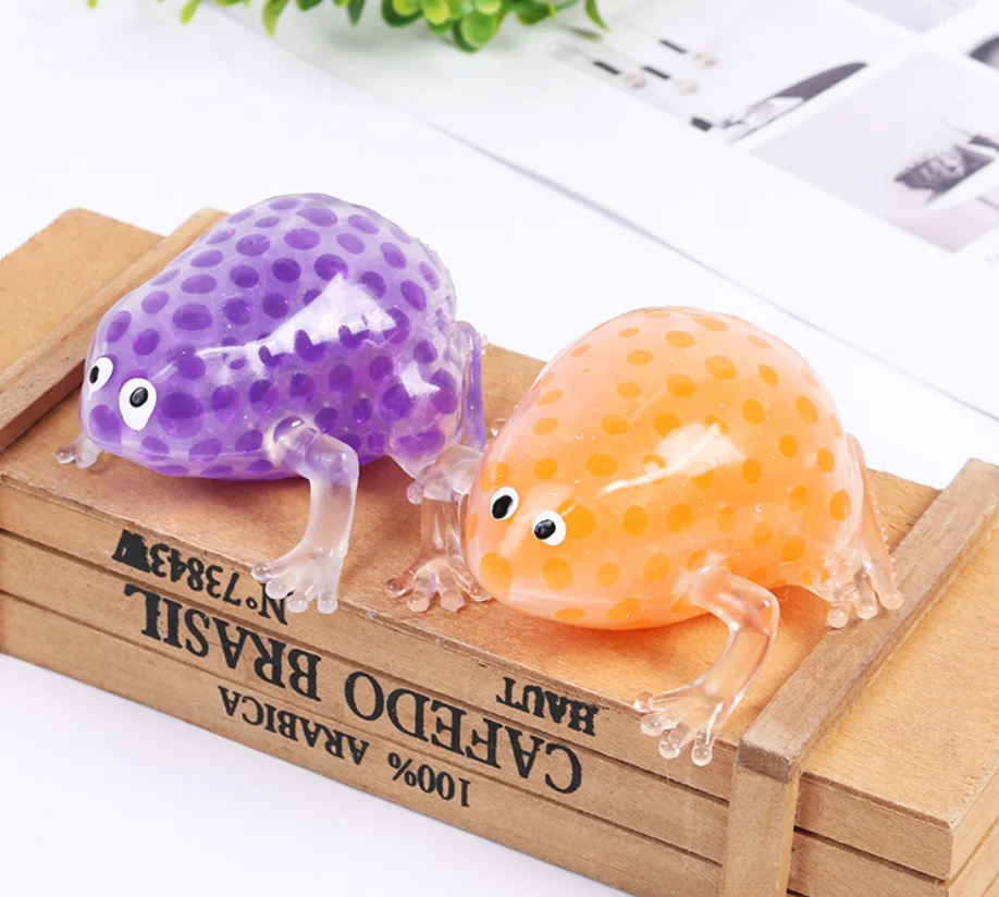 Лягушка антистресс забавные TPR лягушка гелевые шарики для снятия стресса