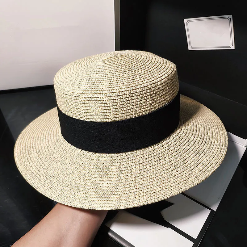 

Шляпка от солнца Соломенная для женщин и девушек, роскошная брендовая пляжная Панама ручной работы, плоская