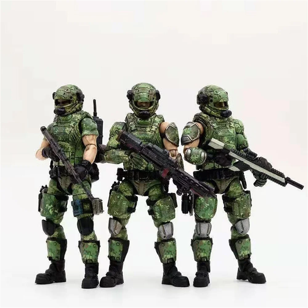 

For Sale 1/18th Russian Three-person Squad Army Camouflage Special Soldier Doll Conflict Model 3.75inch For Fans Collection