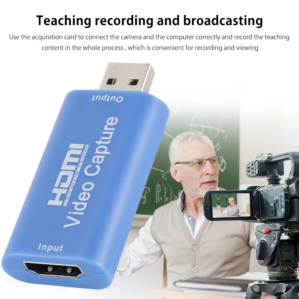 4K 1080P захват видео через USB совместимая с HDMI карта записывающее устройство для PS4