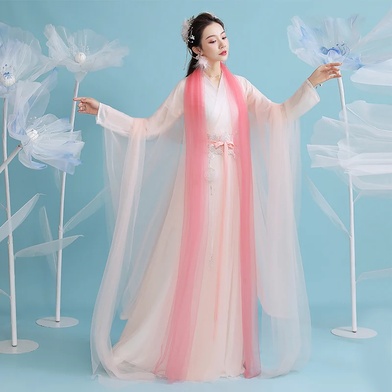 

Chinese Style Hanfu Women Dress Elegant Woman Cosplay Ancient Costume Summer Princess Dress Very Beautiful Skirt Photo Clothing