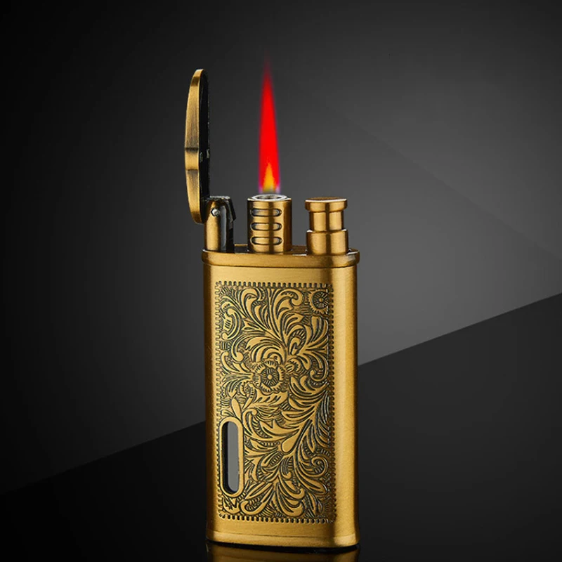 Многоразового использования старинная Зажигалка дропшиппинг ветрозащитный