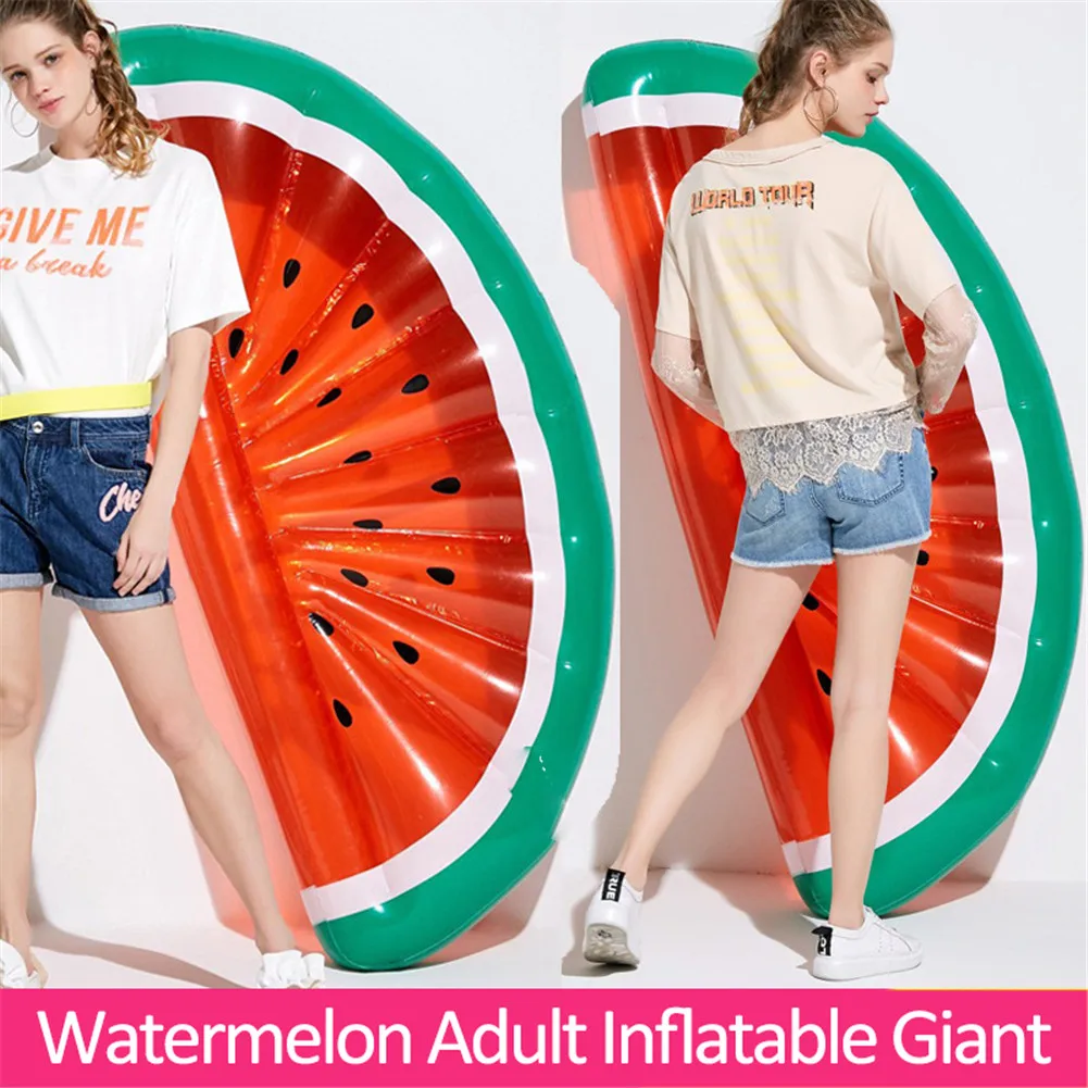 

Inflatable Giant Pool Float Mattress Toys Semi - Circular Watermelon Floating Raft Floating Bed Adult Swimming Ring Life Buoy