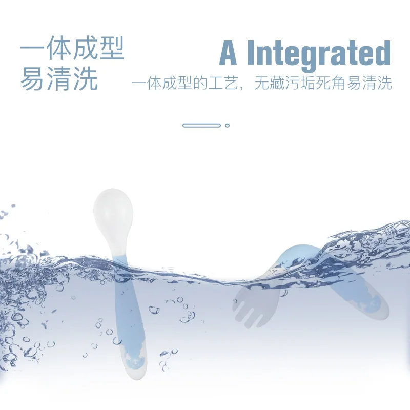 Набор ложка и вилка для детской посуды безопасный путешествий Чехол детей