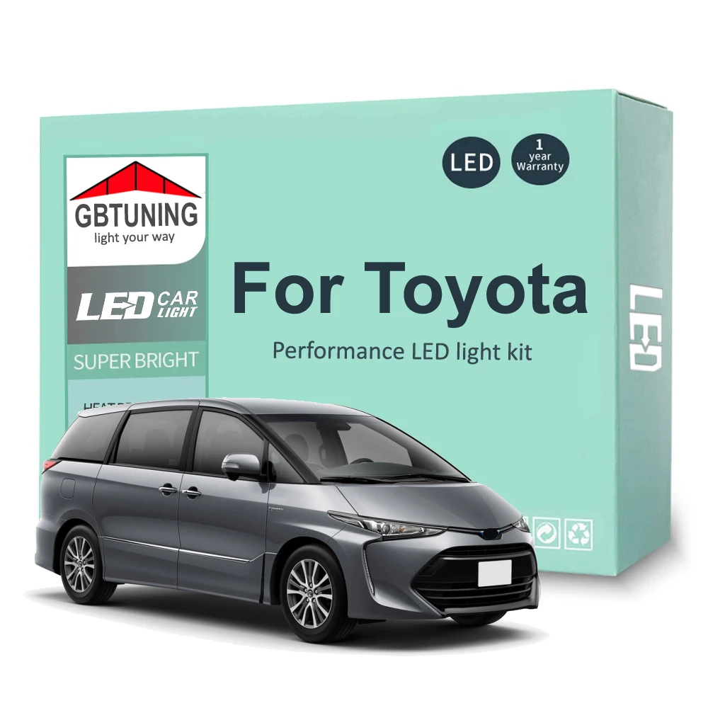 

Комплект светодиодных ламп для внутреннего освесветильник для Toyota, Previa, Voxy, Sienna, Alphard Sienta 1997-2017, 2018, 2019, 2020, 2021, автомобильные внутренние лампы ...