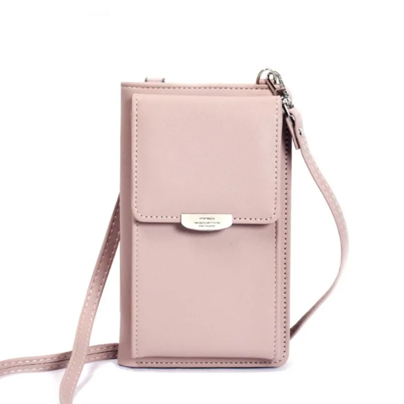 

New Mobile Phone Bag Organizer Ladies Wallet PU Long Large Capacity Multifunctional Mini Bag Shoulder Bags Diagonal Storage Bag