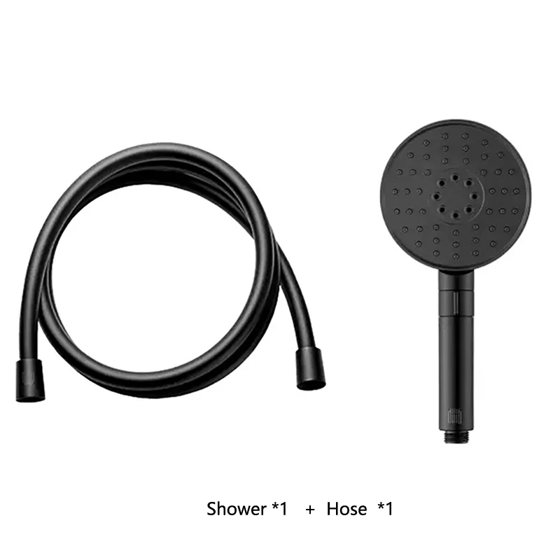 balck head and hose Три вида молитвы/Одноручная Кнопка/вращающийся дизайн удерживающий душевой шланг подъемный рычаг от Xiaomi youpin - Цвет: balck head and hose