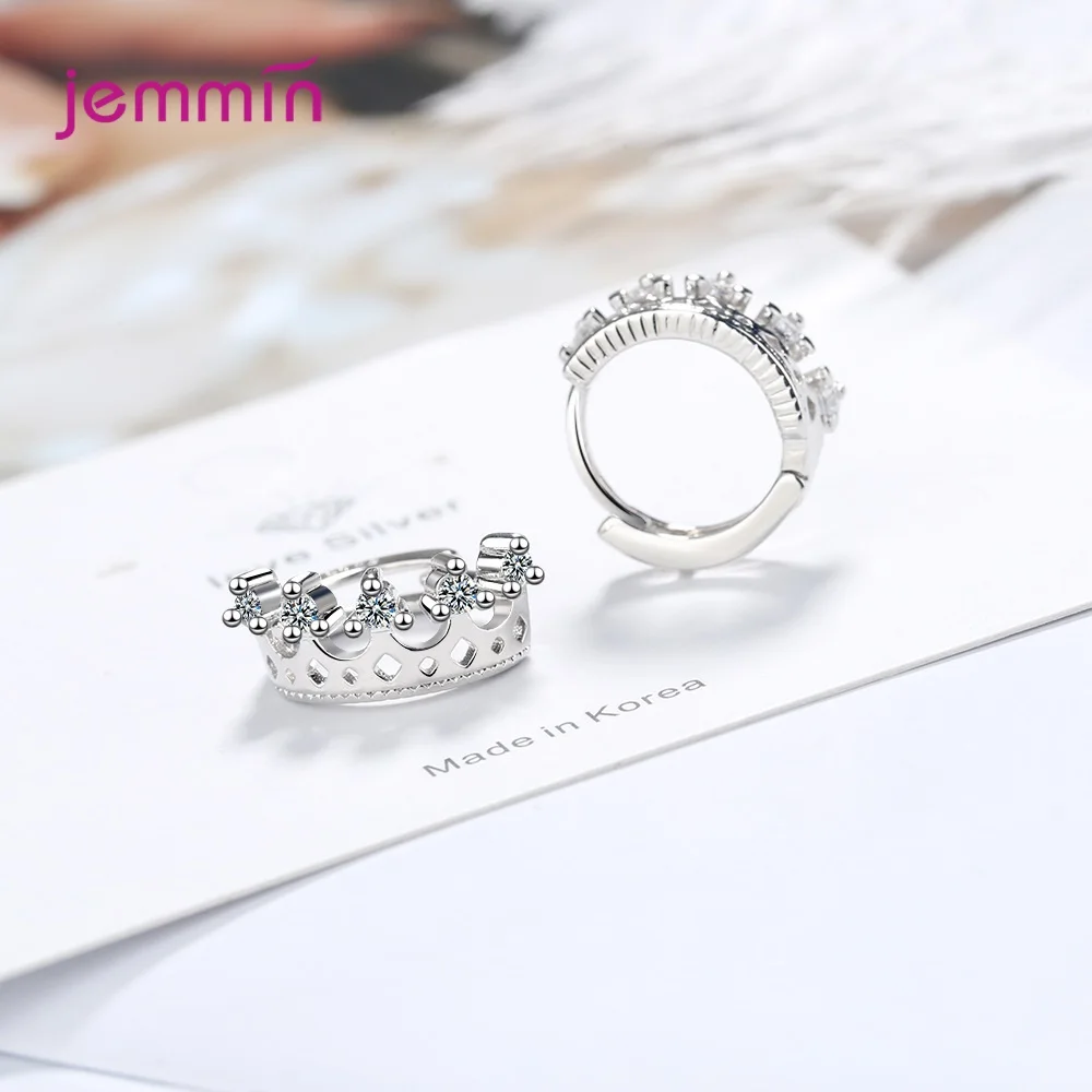 

925 Sterling Silver Earrings Claw AAA Zircon Hoop Earrings For Women Best Gift Fine Jewelry Girls Birthday Gift