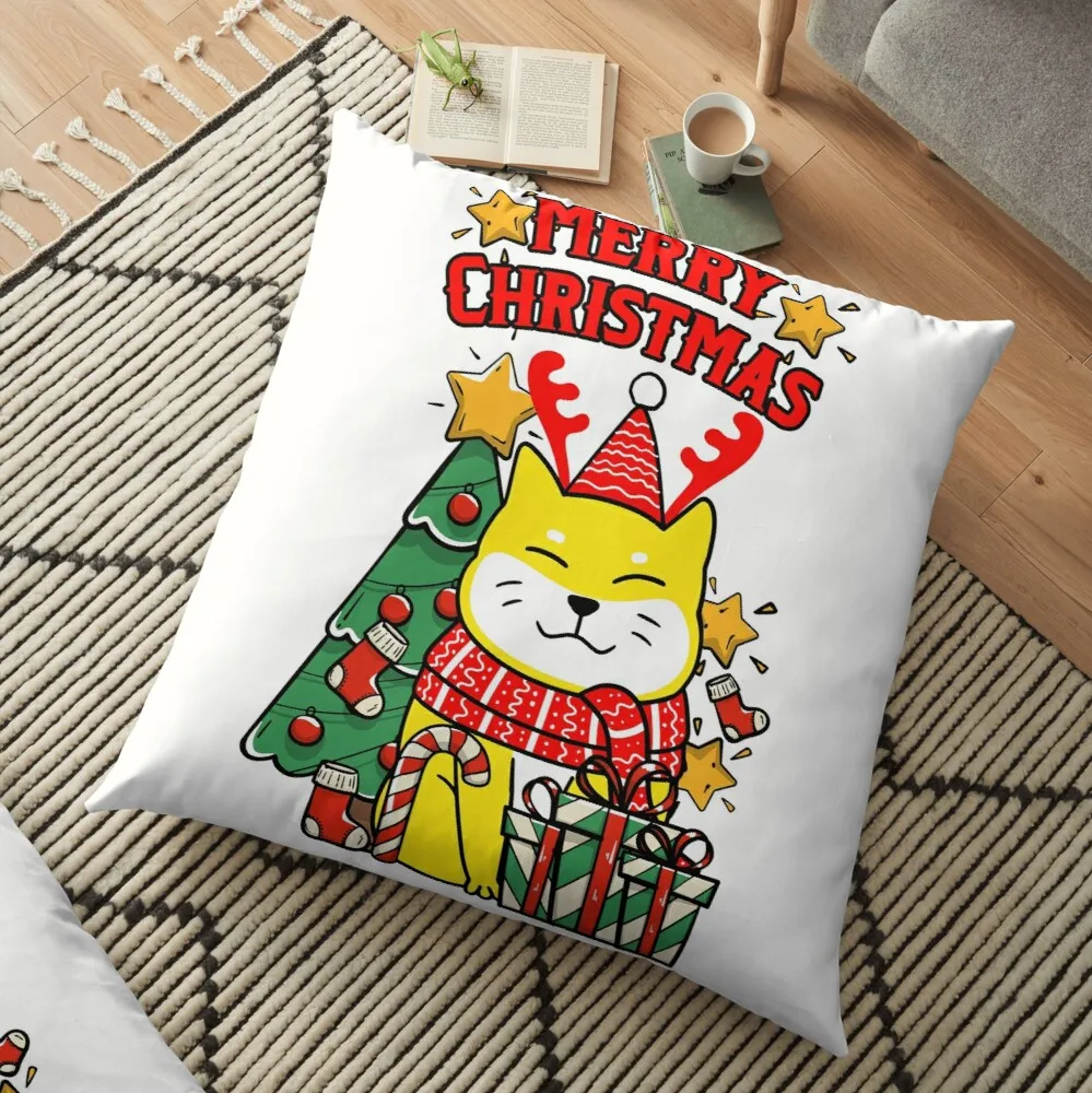 

Cute Christmas Dog And Tree Cushion Cover Pillowcase 2020 Christmas Decorations For Home Xmas Noel Ornament Happy New Year 2021