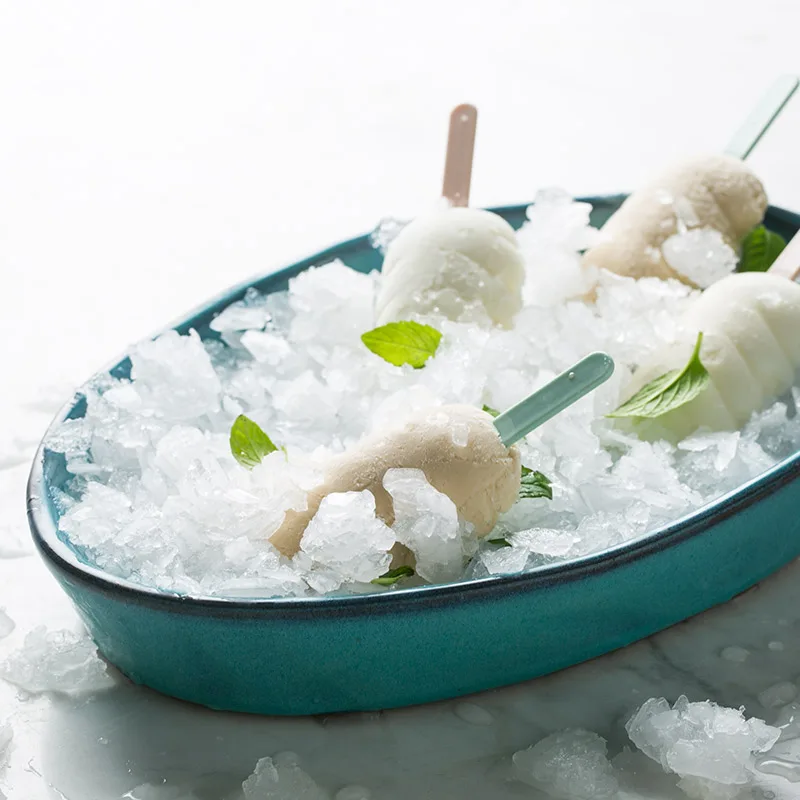 Зеленая креативная керамическая посуда тарелка для овощей супа Салатница