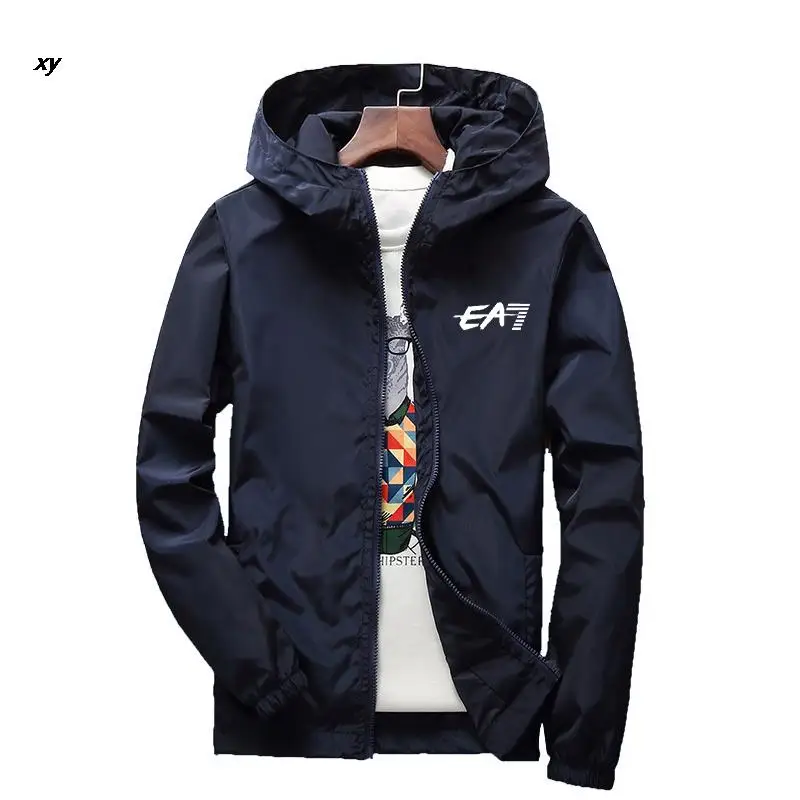 

Spring and autumn new baseball jacket men's casual jogging sports thin jacket men's fashion street hip-hop zipper hooded clothes
