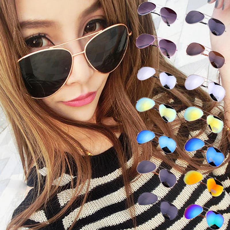 Солнцезащитные очки унисекс Классические винтажные в металлической оправе