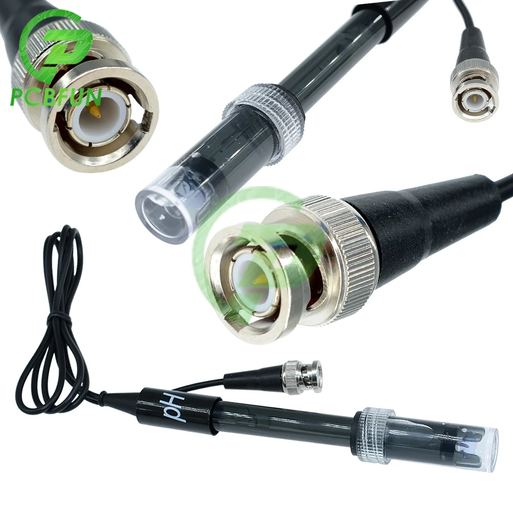 PH Electrode Probe BNC Connector for Aquarium Controller Meter Sensor ph Tester Probe+PH4502C Module PH0-14 Detect | Электронные