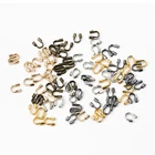 Проволочные протекторы 100 шт.лот, проволочные протекторы, петли, U-образные аксессуары, застежки-коннекторы для изготовления ювелирных изделий