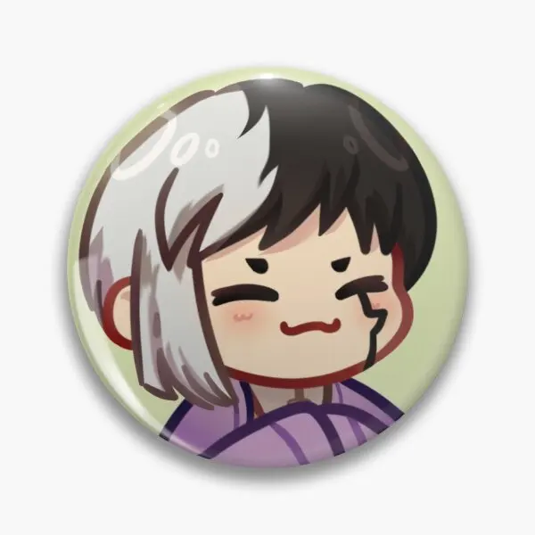 

Мягкая булавка на пуговицу Dr Stone Chibi Gen, Подарочный значок на воротник, шляпу, Женский значок на одежду, Милая брошь для влюбленных, металличес...