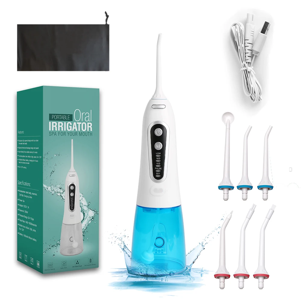 Ирригатор полости рта, 5 режимов, USB, перезаряжаемый