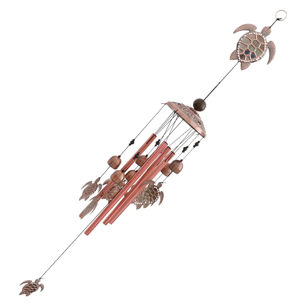 

1Pc Retro Wind Chime Garden Decor Wind Bell Chic Turtle Decor Hanging Pendant