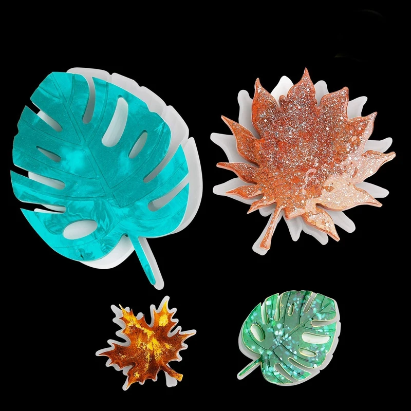 Силиконовая форма для листьев 4 шт. силиконовая горки включая силиконовую форму