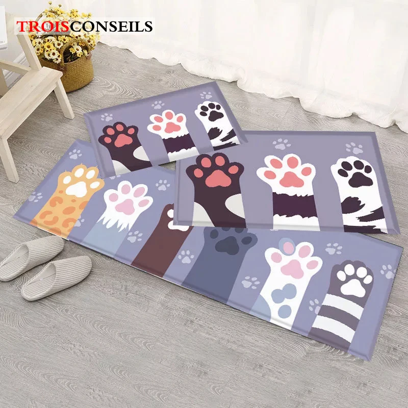 Дверной коврик для спальни ванной комнаты мягкий мультяшный кухонный ковер