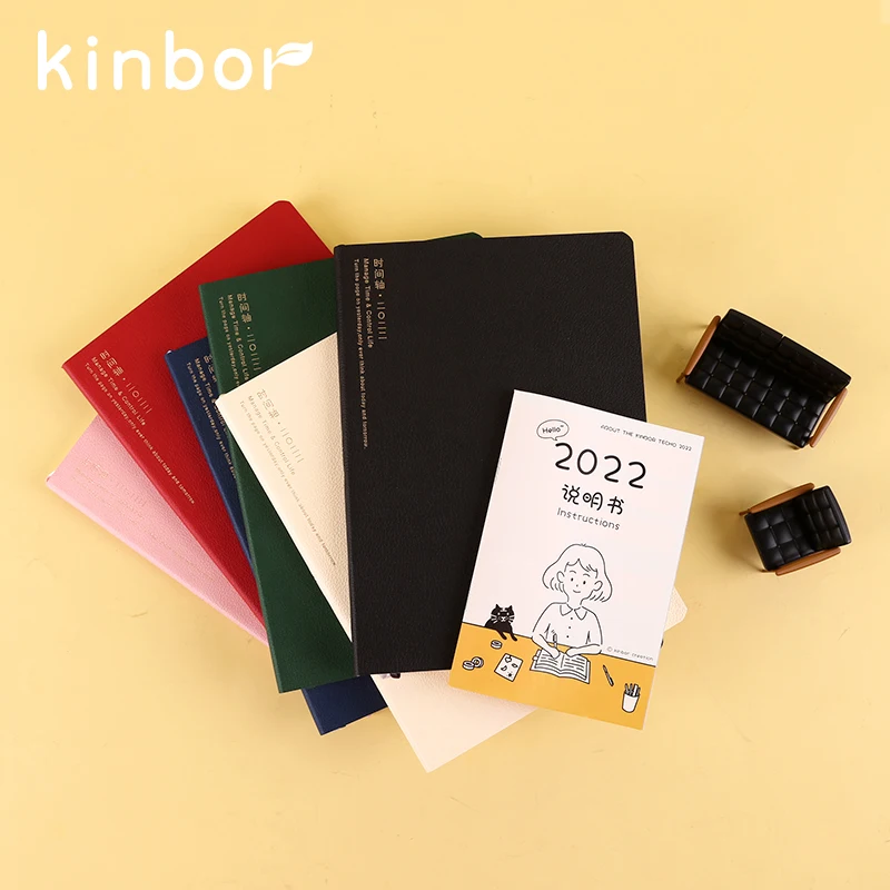 Планировщик времени Kinbor A5 2022 планировщик книга на 112 листов мягкая искусственная