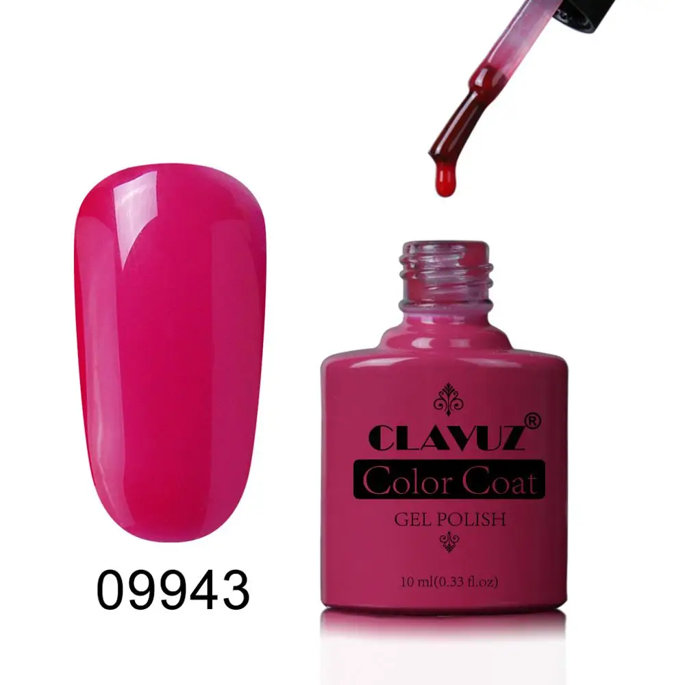 Гель-лак CLAVUZ 8 мл однотонный отмачиваемый УФ-гель для ногтей Базовое покрытие без