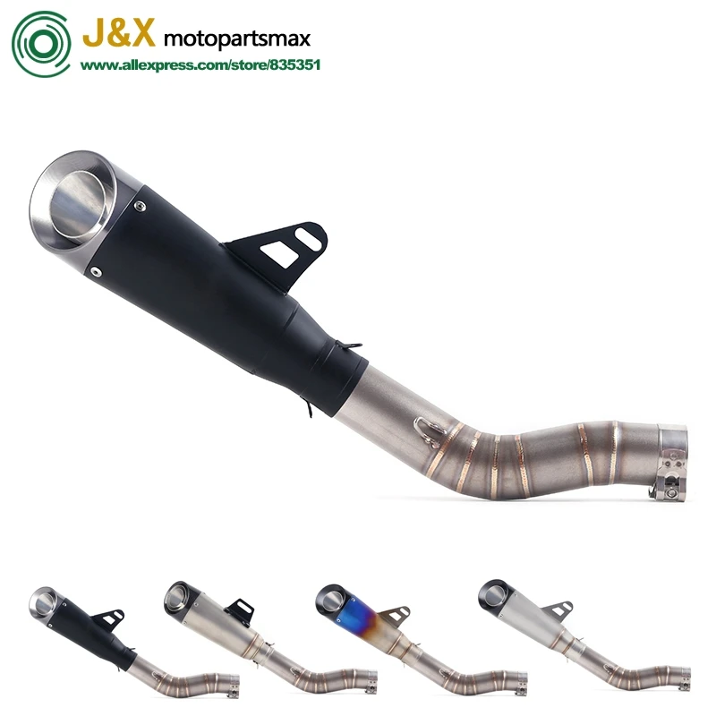 

GSXR1000 GSX R1000 GSXR 1000 Modified Middle Link Pipe Slip On Full System motorcycle Exhaust For suzuki GSXR1000