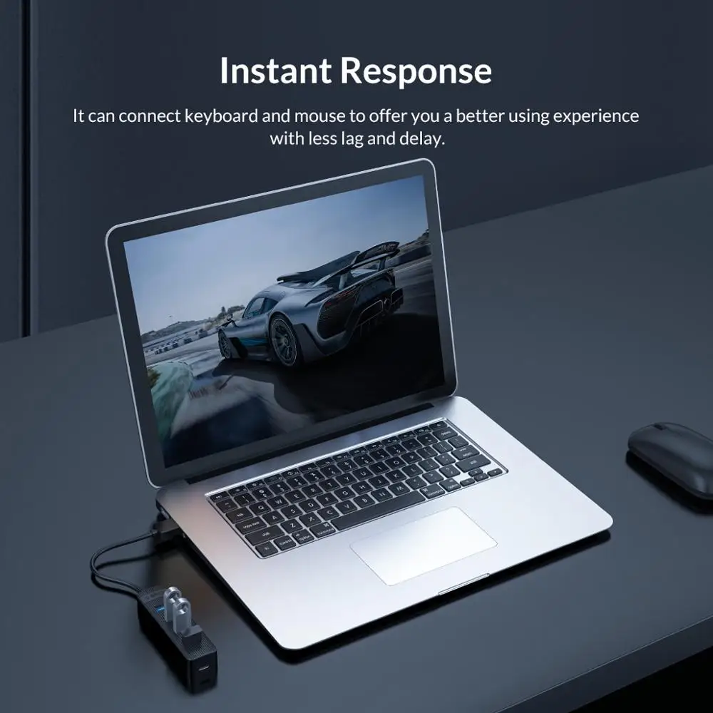 Концентратор ORICO TWU3 4A 7A USB 3 0 с портом питания Type C разветвитель на 4/7 портов OTG