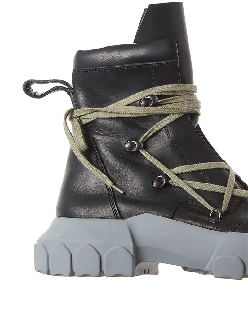Botas hombre; коллекция года; Мужские ботинки в байкерском стиле; Модные Ботинки martin на платформе; мужская повседневная обувь с высоким берцем; 9#20/15D50