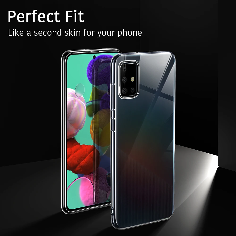 Чехол ESR для Samsung Galaxy S20 A40 A50 A70 A80 A51 A71/Note 9 Note 10 Plus Lite/S10e Lite ультратонкий прозрачный