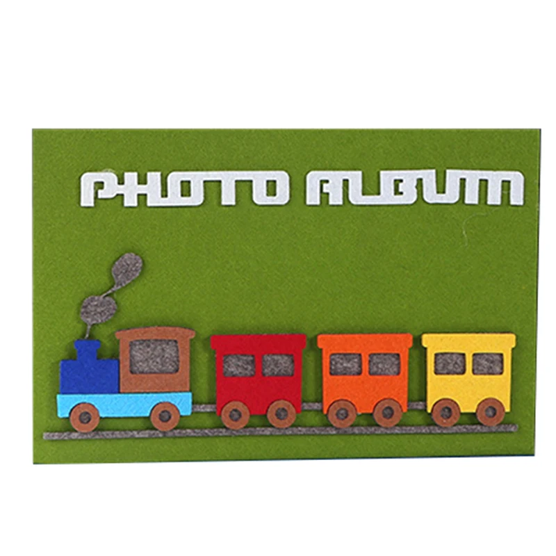 12 дюймов 40 страниц большой фотоальбом самоклеющиеся Дети Рост запись милый поезд