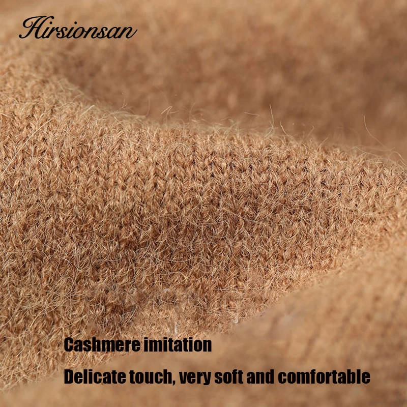 Свитер женский кашемировый с оборками и вырезом корейский стиль кофейный/хаки 2020