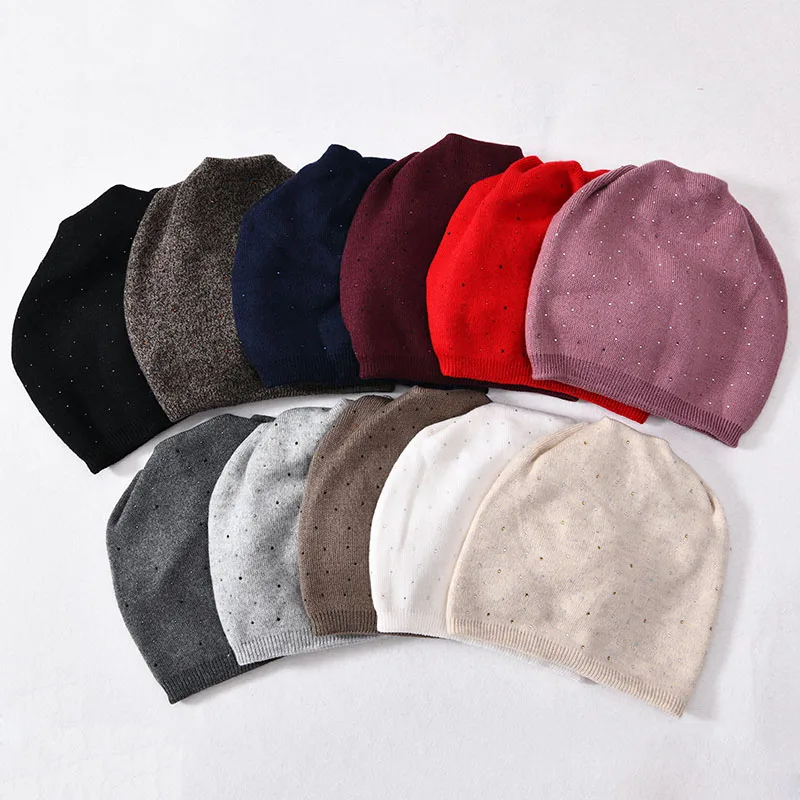 Женская Шапка бини весенне осенняя Европейская кашемировая шапка новинка 2019