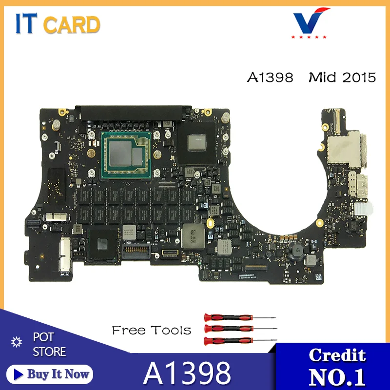 Original A1398 Motherboard 820-00138-A 820-00163-A 820-00426-A for Macbook Pro Retina 15