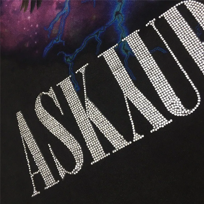 

Oversized Askyurself Diamond Star T Shirt Men Women 1:1 High Quality Vintage Top Tees ASKYURSELF T-shirt