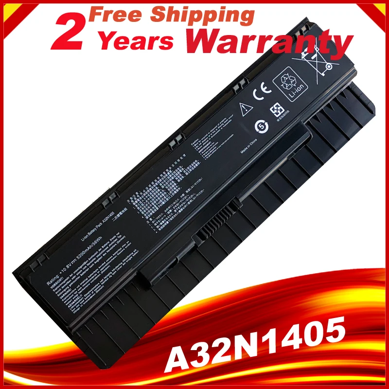 

HSW New Laptop battery For ASUS A32N1405 A32NI405 G551 G58JK G771 G771JK G551JK G551JM Series 6 cells fast shipping