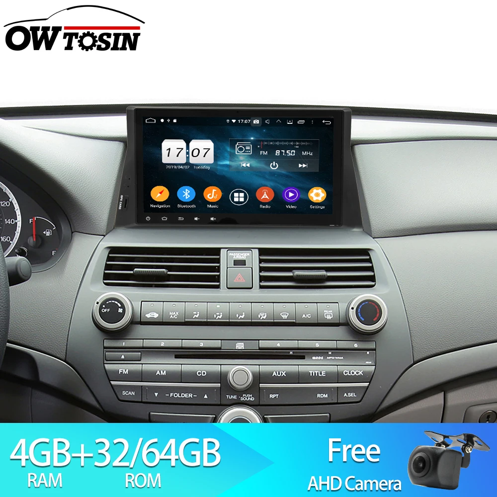 Автомобильный радиоприемник Owtosin видео мультимедийный плеер навигация GPS Android 9 0