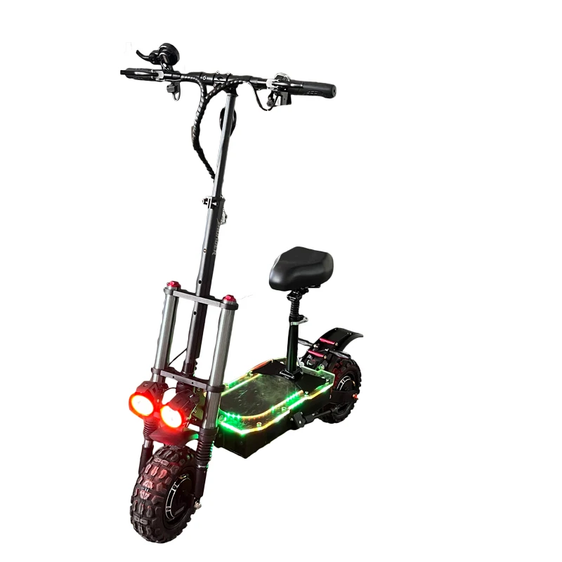 Электрический скутер geofdue внедорожный двухмоторный большой мощности скорость 80