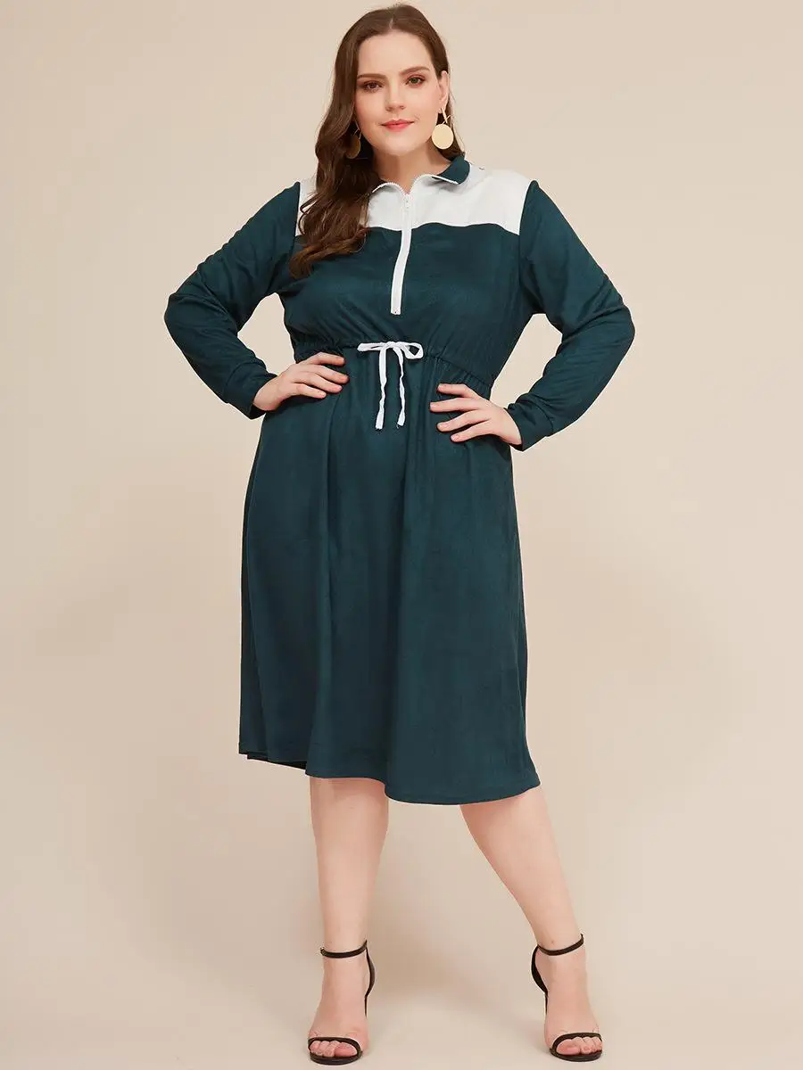 5XL 6XL, осень, женское платье большого размера, повседневное, из кусков, для женщин, зима, плюс размер, s, платье на молнии, для девушек, для офиса, вечерние, облегающее платье